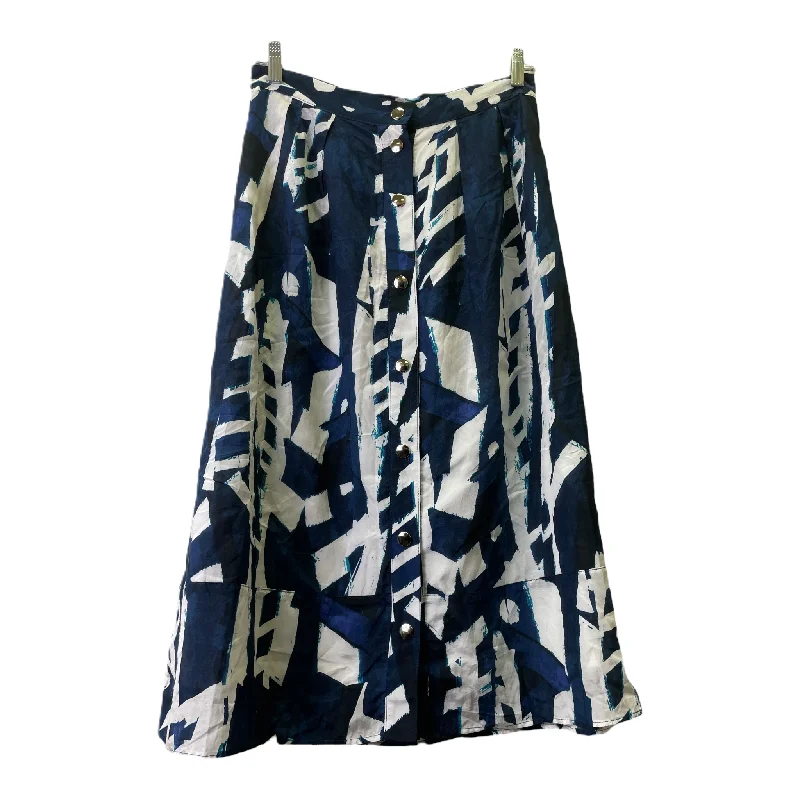 Leather skirts with a chain detailBlue Skirt Midi By Lundstrom Size: 8