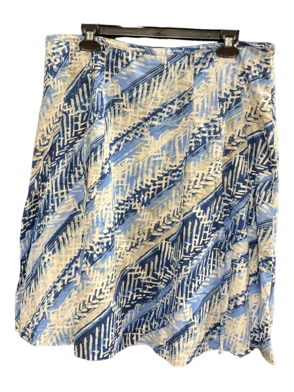 Skirts with a pleated back yokeBlue Skirt Midi Talbots, Size 14