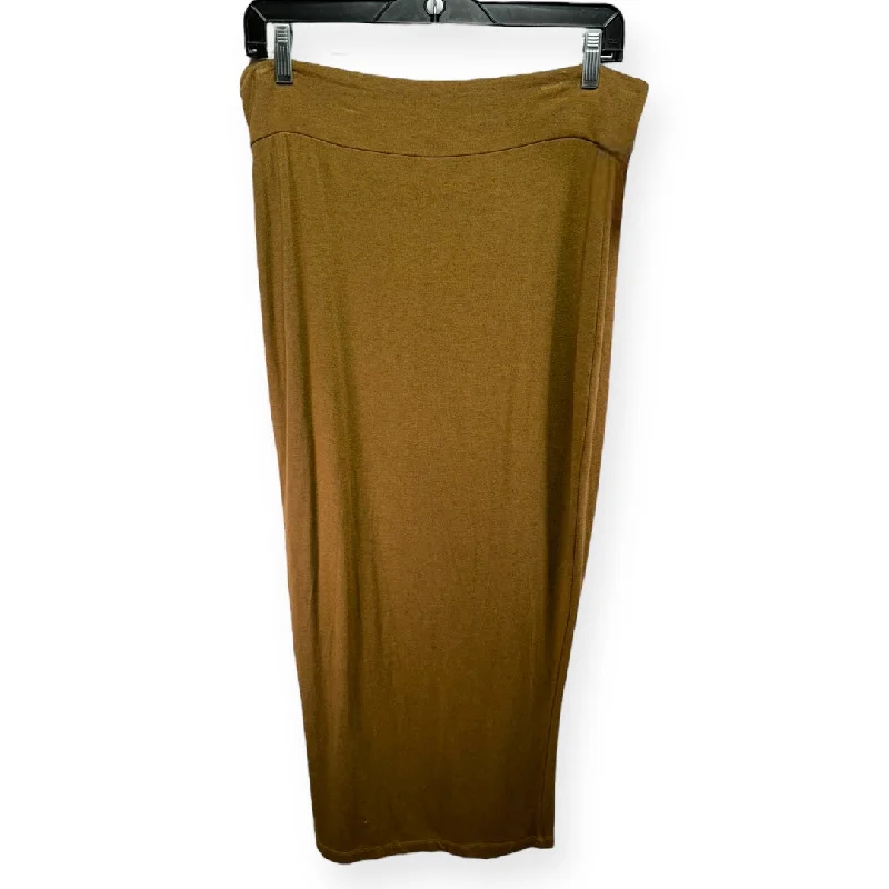 Pencil skirts with a ruched sideBrown Skirt Maxi Bryn Walker, Size S