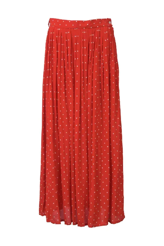 Pleated skirts in a houndstooth pattern[WW43339] Celine | Midi Skirt