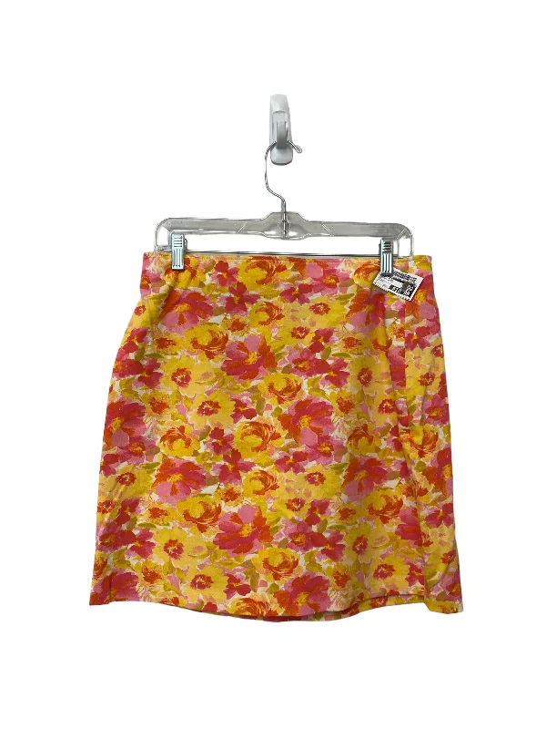 Pleated skirts in a houndstooth patternFloral Print Skirt Midi Old Navy, Size M