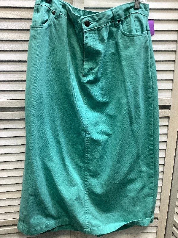 Denim skirts with a scalloped pocket edgeGreen Denim Skirt Maxi Jessica London, Size 12 Denim skirts with a scalloped pocket edgeGreen Denim Skirt Maxi Jessica London, Size 12