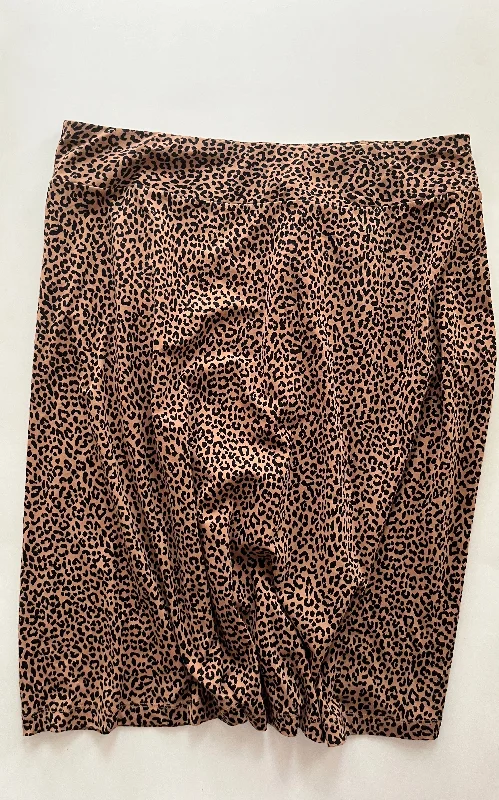 Printed skirts featuring geometric patternsLeopard Print Skirt Midi Lands End, Size Xl Printed skirts featuring geometric patternsLeopard Print Skirt Midi Lands End, Size Xl