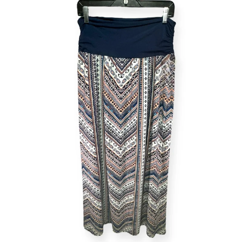 Satin skirts with a ruffled waistMulti-colored Skirt Maxi Ab Studio, Size Xl