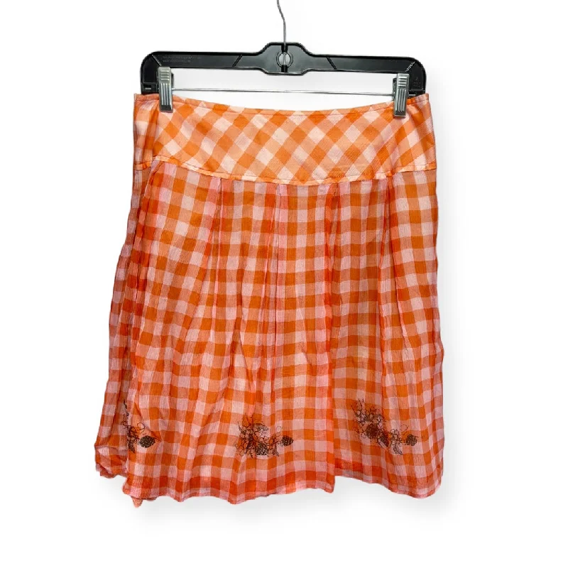 Denim skirts with a flapped pocketOrange Skirt Mini & Short Free People, Size 4