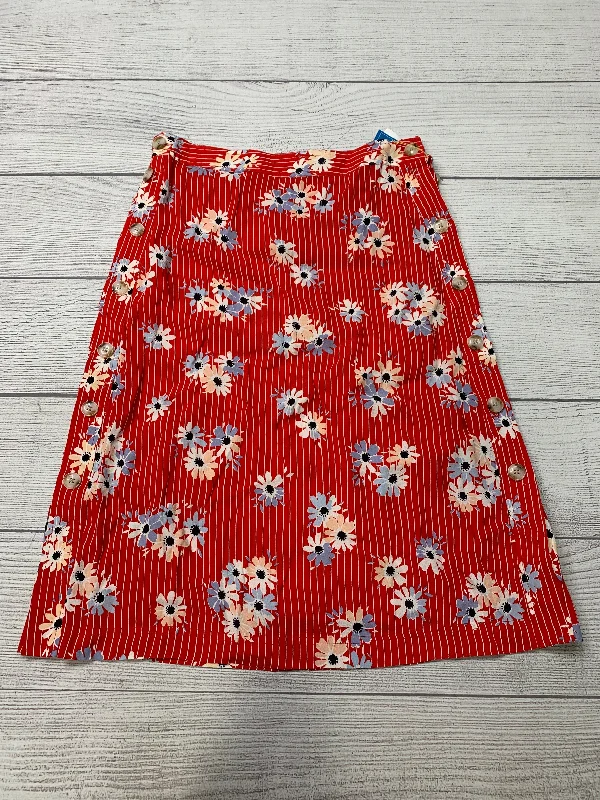 Sequined skirts for a glamorous party lookRed Skirt Midi Madewell, Size 4