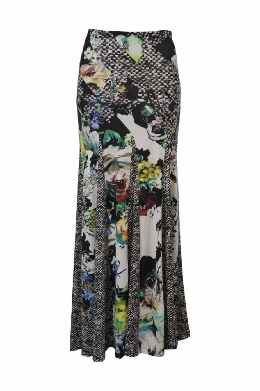 Ruffled skirts in a floral embroidery[WW42260] Roberto Cavalli | Maxi Skirt