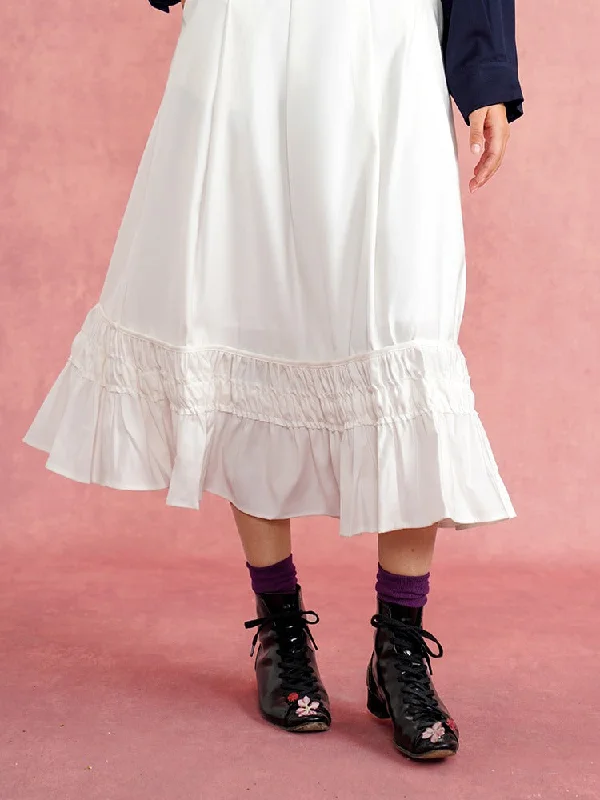 Mini skirts with ruffled hems for a flirty lookFrench Elegant Ruffled A-Line Skirt【s0000007569】 Mini skirts with ruffled hems for a flirty lookFrench Elegant Ruffled A-Line Skirt【s0000007569】