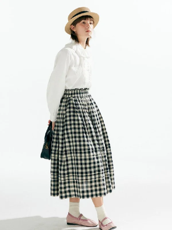 Mini denim skirts with a frayed hemBig Hem Half-body Skirt【s0000007631】