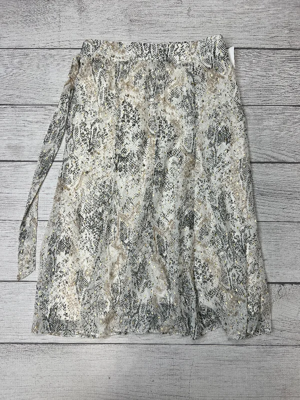 Satin A-line skirts for a classic lookSnakeskin Print Skirt Maxi Chicos, Size 12