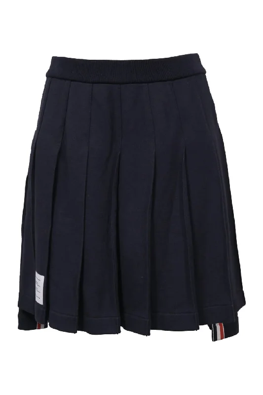 Leather skirts with a fringe detail[WW42314] Thom Browne | Mini Skirt