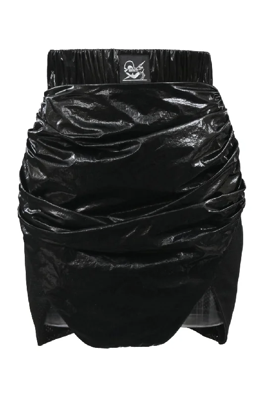 Skirts with an elasticated back waist[WW42152] Windowsen | Mini Skirt