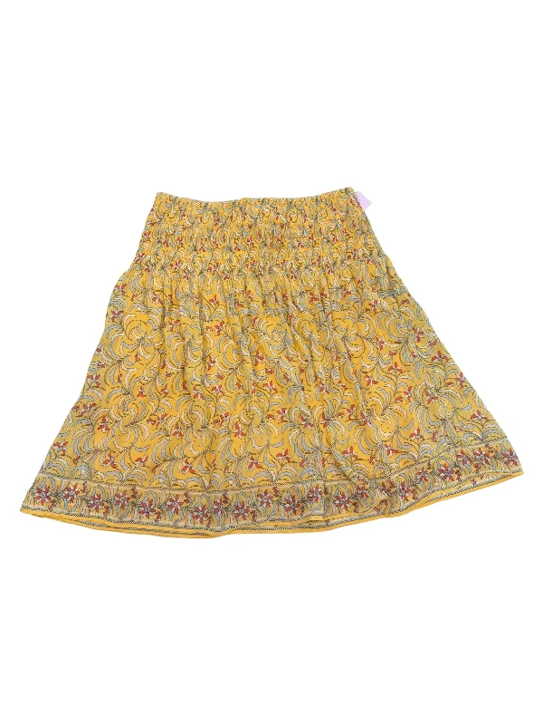 Sequined skirts with a sequined waistbandYellow Skirt Midi Max Studio, Size S