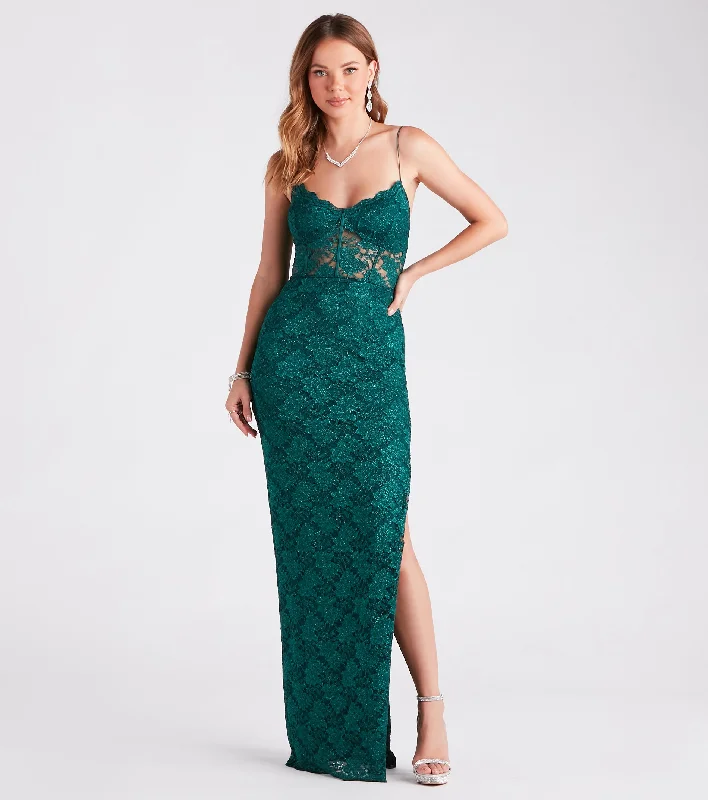 Fluffy Fleece Maxi Dresses for Warmth in WinterAdelaide Formal Glitter Lace Slit Long Dress Fluffy Fleece Maxi Dresses for Warmth in WinterAdelaide Formal Glitter Lace Slit Long Dress