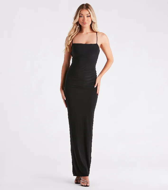 Maxi Dresses with Side Slits for Easy MovementAll Dolled Up Strappy Back Maxi Dress Maxi Dresses with Side Slits for Easy MovementAll Dolled Up Strappy Back Maxi Dress