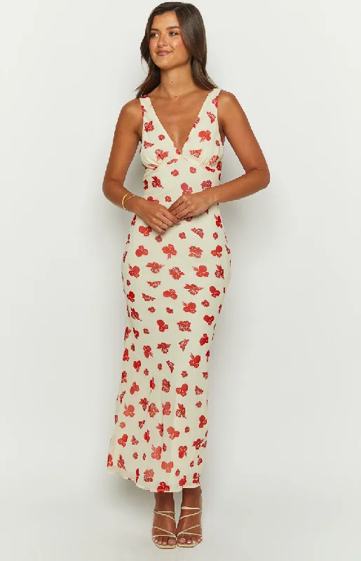 Maxi Dresses for Girlfriends' Get - togethersAlonica Rosie Cream Maxi Dress