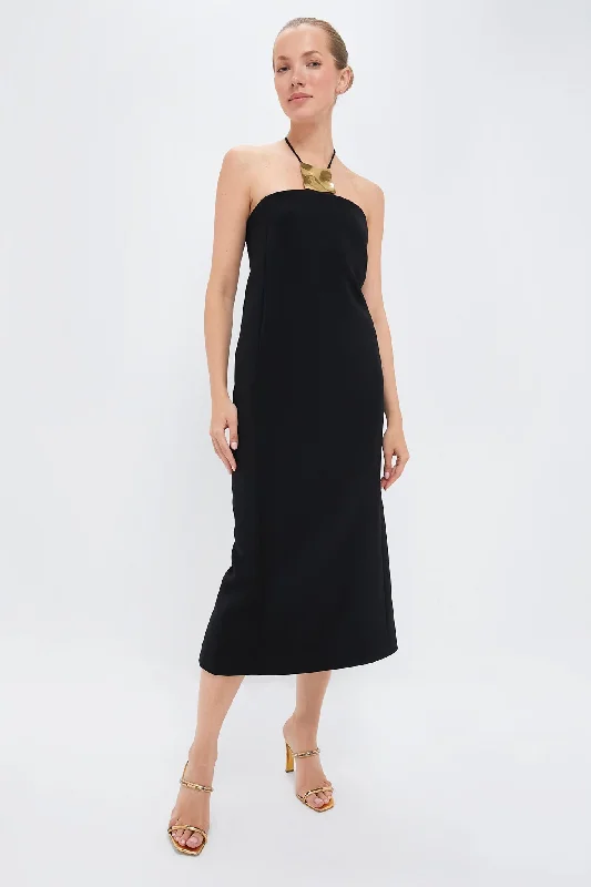 Light Pink Flowy Maxi Dresses for SpringBlack Sezane Midi Dress