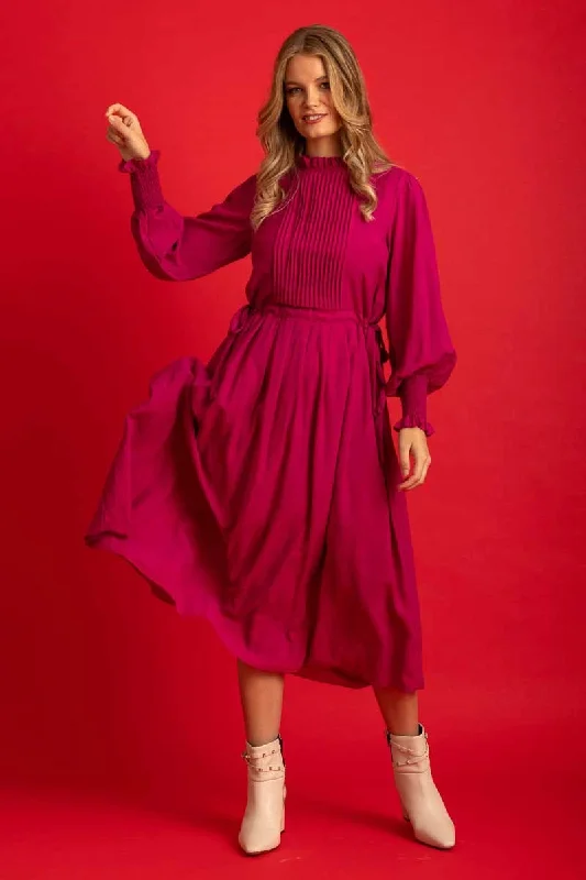 Soft Coral - Fleece Maxi Dresses for a Cozy FeelClementine Maxi Dress