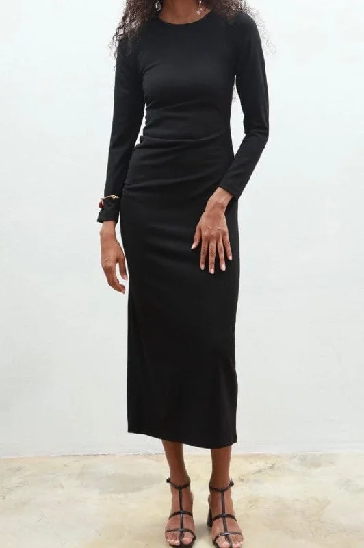 Maxi Dresses for Bridal ShowersCozy Black Bodycon Dress