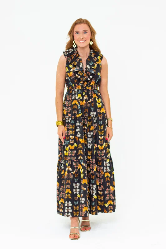 Maxi Dresses with Back Cut - Outs for a Sexy and Alluring LookCrawford Ruffle Sleeve Maxi Dress - Mariposa Maxi Dresses with Back Cut - Outs for a Sexy and Alluring LookCrawford Ruffle Sleeve Maxi Dress - Mariposa