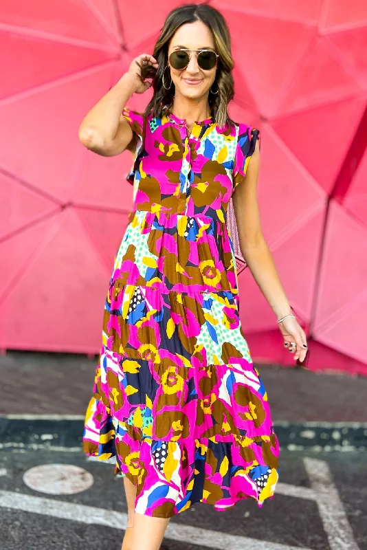 Maxi Dresses for Christmas PartiesKarlie Floral Dot Button Down Ruffle Sleeve Maxi Dress Maxi Dresses for Christmas PartiesKarlie Floral Dot Button Down Ruffle Sleeve Maxi Dress