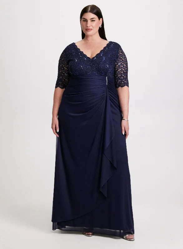 Maxi Dresses with Ruffled Trim for a Sweet and Girly LookLace Bodice Maxi Dress