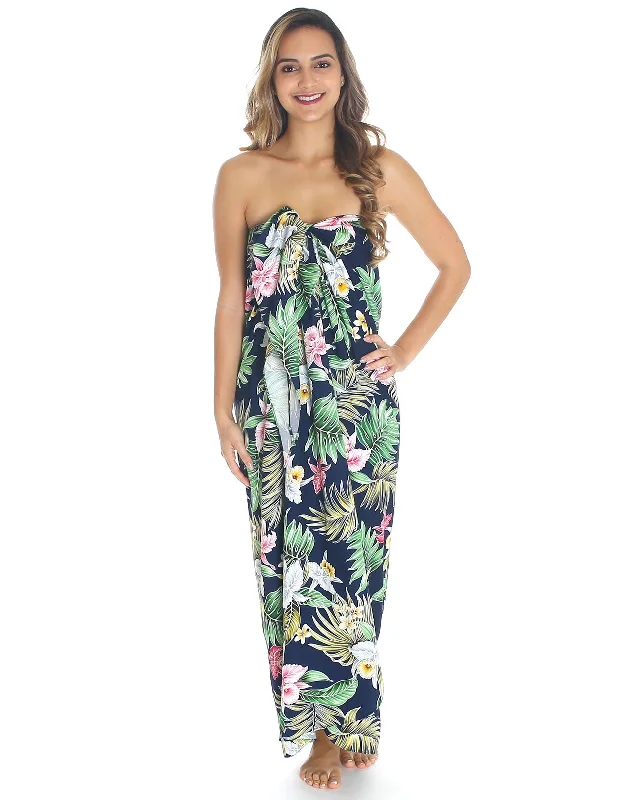 Maxi Dresses for Outdoor Picnics in the SummerLarge Full Size Sarong Cover-up Orchids Dream Maxi Dresses for Outdoor Picnics in the SummerLarge Full Size Sarong Cover-up Orchids Dream