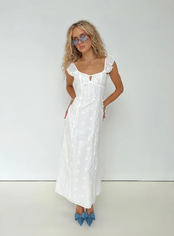 Maxi Dresses with Cross - Over Necklines for a Stylish LookLombardi Maxi Dress White Maxi Dresses with Cross - Over Necklines for a Stylish LookLombardi Maxi Dress White
