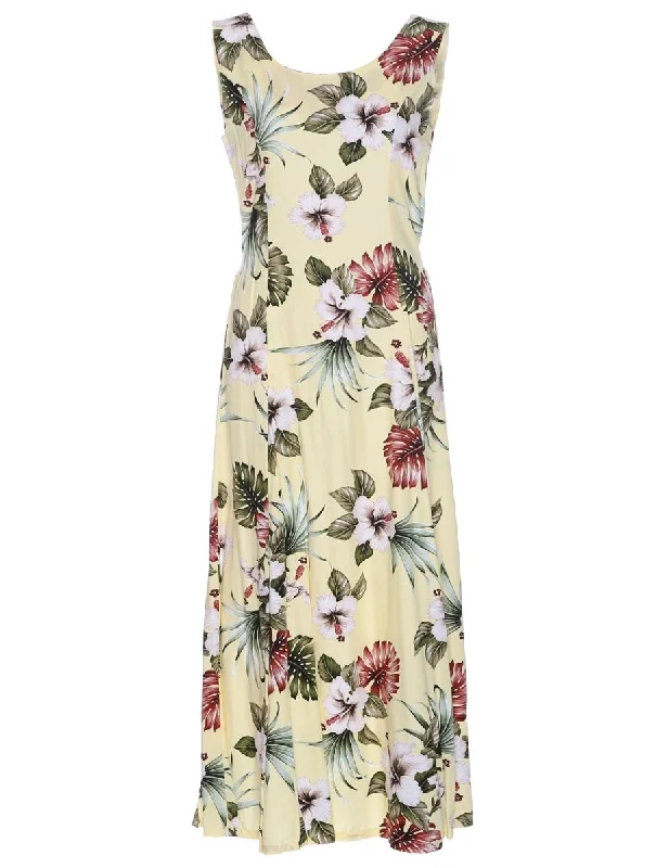 Cool Leather Maxi Dresses for a Rock - Chic StyleLong Maxi Hawaiian Dress Lahaina Hibiscus Cool Leather Maxi Dresses for a Rock - Chic StyleLong Maxi Hawaiian Dress Lahaina Hibiscus