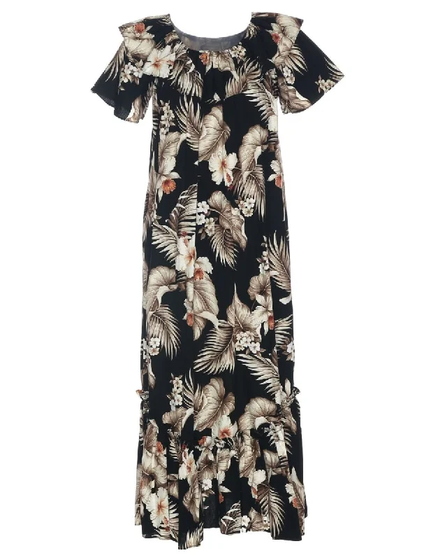 Mermaid - Hem Maxi Dresses for a Glamorous LookLong Muumuu Dress Hawaiian Kekoa Relaxed Fit Mermaid - Hem Maxi Dresses for a Glamorous LookLong Muumuu Dress Hawaiian Kekoa Relaxed Fit