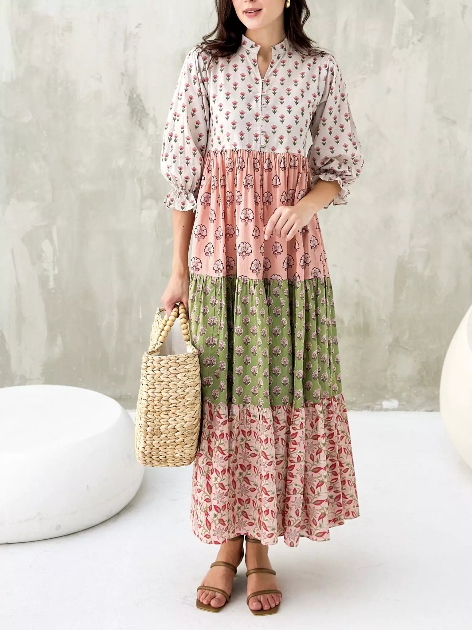 Off - the - Shoulder Maxi Dresses for Evening PartiesMartie Floral Long Dress