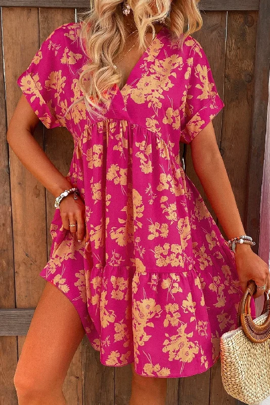 Maxi Dresses with Rhinestone Embellishments for a Glitzy LookFloral Ruffle Batwing Sleeve Dress Maxi Dresses with Rhinestone Embellishments for a Glitzy LookFloral Ruffle Batwing Sleeve Dress