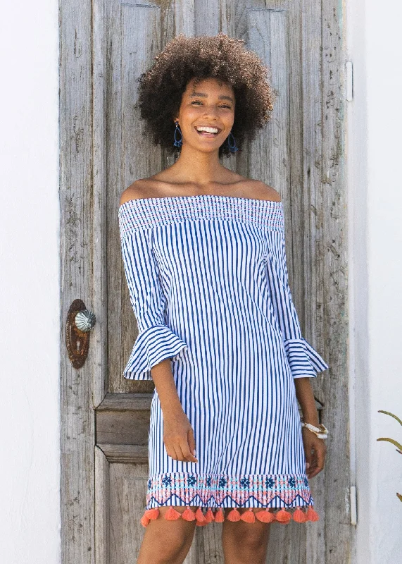 Maxi Dresses for Family Outings in the ParkSt. Barts Off the Shoulder Dress