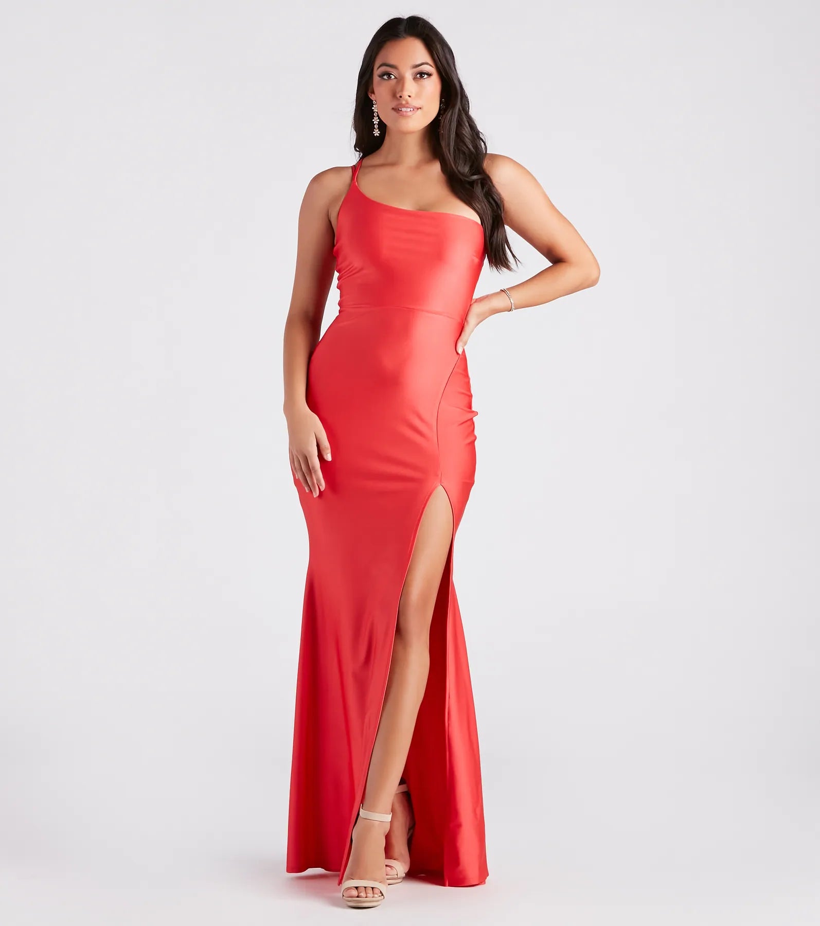 Maxi Dresses with Metallic Thread Embroidery for a Shiny and Luxurious LookStacey Formal One-Shoulder Mermaid Dress Maxi Dresses with Metallic Thread Embroidery for a Shiny and Luxurious LookStacey Formal One-Shoulder Mermaid Dress