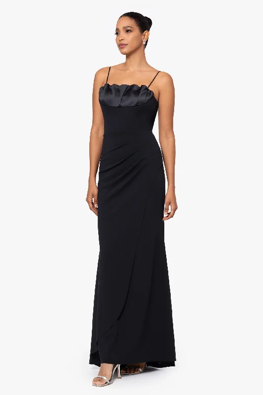 Maxi Dresses with Asymmetric Hemlines for a Modern AppealXscape "Shay" Cowl Neck Dress 6170X