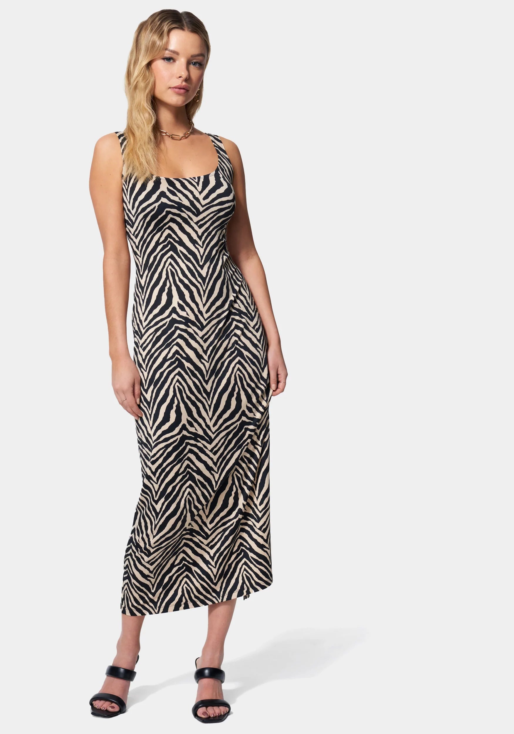 Maxi Dresses Ideal for Tropical GetawaysZebra Maxi Resort Dress