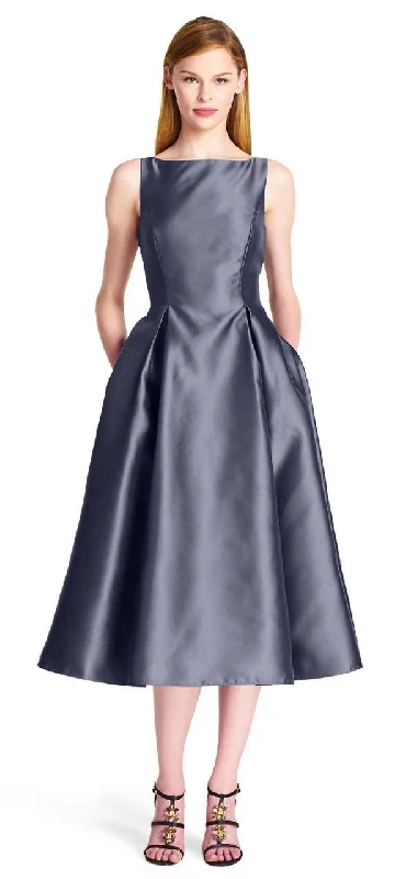 Tube Party Dresses with Sequined Belt for Ladies' Simple and Chic StyleAdrianna Papell - Sleeveless V-Back Tea Length Dress 41899070 Tube Party Dresses with Sequined Belt for Ladies' Simple and Chic StyleAdrianna Papell - Sleeveless V-Back Tea Length Dress 41899070