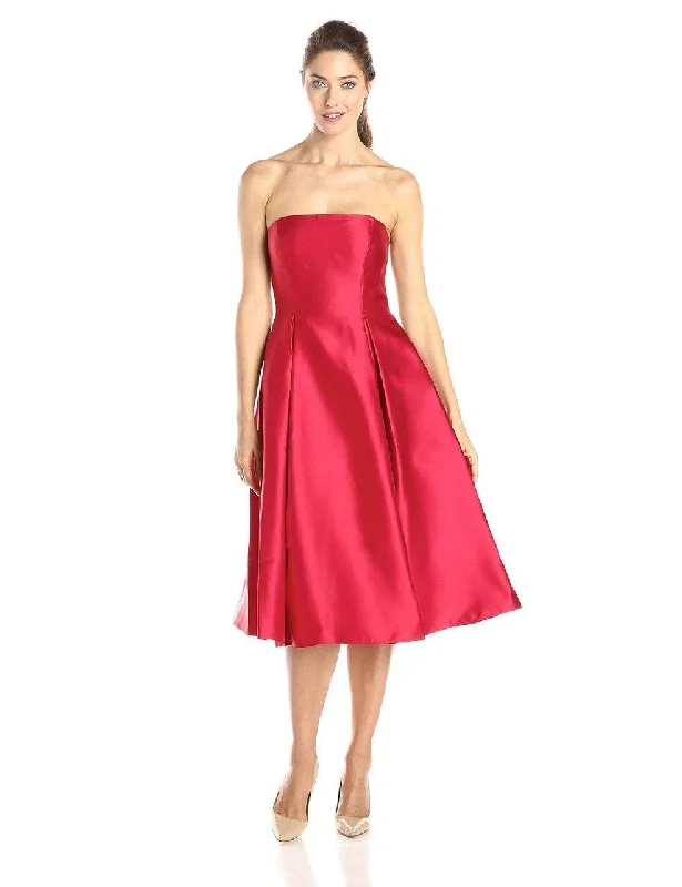 Chiffon Party Dresses with Embroidered Cuffs for Ladies' Elegant TouchAdrianna Papell - Strapless Tea Length Dress 41912150 Chiffon Party Dresses with Embroidered Cuffs for Ladies' Elegant TouchAdrianna Papell - Strapless Tea Length Dress 41912150