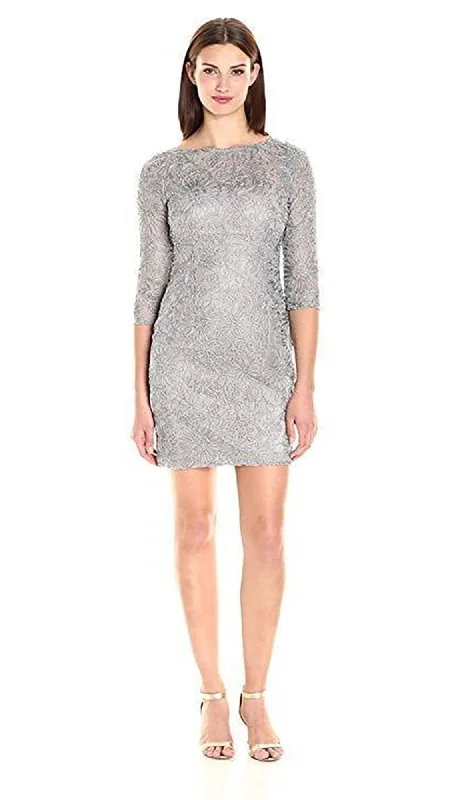 Taffeta Party Dresses with Pleated Bodice for Ladies' Structured and Formal LookAidan Mattox - 54468920 Embroidered Bateau Sheath Dress Taffeta Party Dresses with Pleated Bodice for Ladies' Structured and Formal LookAidan Mattox - 54468920 Embroidered Bateau Sheath Dress