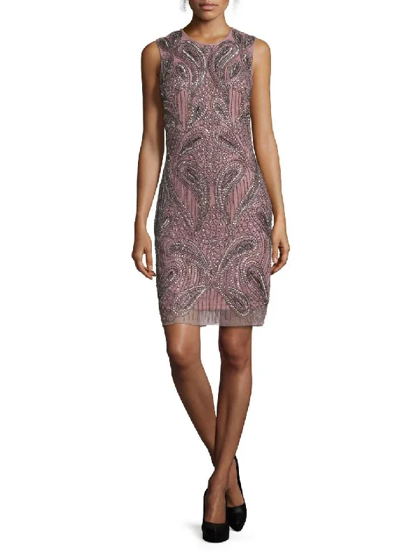 Halter Neck Party Dresses with Ruffled Hem for Ladies' Summer CelebrationsAidan Mattox - Jewel Neck Beaded Short Dress 54468860 Halter Neck Party Dresses with Ruffled Hem for Ladies' Summer CelebrationsAidan Mattox - Jewel Neck Beaded Short Dress 54468860