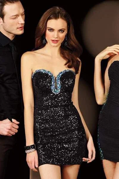 Party Dresses with Embroidered Stars and Sequined Dots for Ladies' Celestial and Playful LookAlyce Paris - 4393 Strapless Full Sequin Short Cocktail Dress 439 - 1 pc Fuchsia In Size 6 Available Party Dresses with Embroidered Stars and Sequined Dots for Ladies' Celestial and Playful LookAlyce Paris - 4393 Strapless Full Sequin Short Cocktail Dress 439 - 1 pc Fuchsia In Size 6 Available