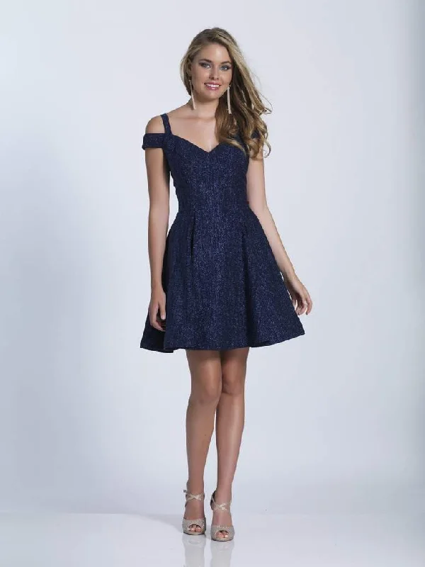 Party Dresses with Embroidered Birds and Sequined Floral Motifs for Ladies' Nature Inspired and Elegant LookDave & Johnny Glittering Off Shoulder A-Line Dress 3398 - 1 Pc Navy Blue in Size 2 Available Party Dresses with Embroidered Birds and Sequined Floral Motifs for Ladies' Nature Inspired and Elegant LookDave & Johnny Glittering Off Shoulder A-Line Dress 3398 - 1 Pc Navy Blue in Size 2 Available
