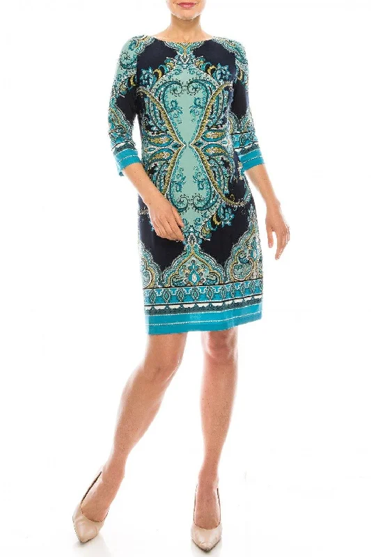Party Dresses with Pleated Skirts and Lace Overlay for Ladies' Feminine and Timeless LookLondon Times Paisley Shift Dress Party Dresses with Pleated Skirts and Lace Overlay for Ladies' Feminine and Timeless LookLondon Times Paisley Shift Dress