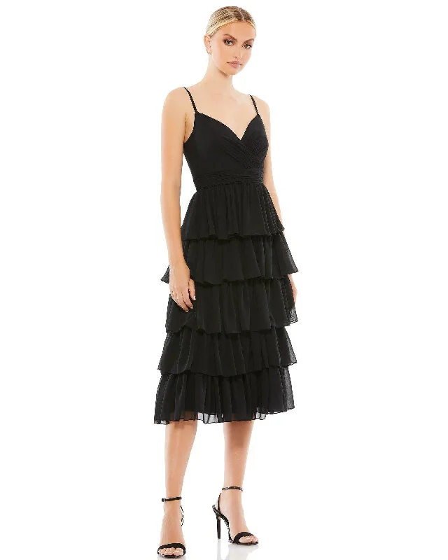 Striped Party Dresses with Button Front for Ladies' Classic and Timeless LookMac Duggal 55437 Short Spaghetti Strap Chiffon Dress Striped Party Dresses with Button Front for Ladies' Classic and Timeless LookMac Duggal 55437 Short Spaghetti Strap Chiffon Dress