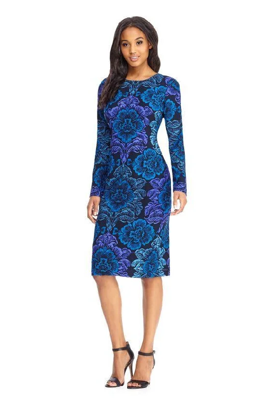 Party Dresses with Tassel Hem and Metallic Lace for Ladies' Boho and Luxurious LookMaggy London - GSF03M Long Sleeve Floral Print Midi Dress - 1 Pc Navy Blue in Size 4 Available Party Dresses with Tassel Hem and Metallic Lace for Ladies' Boho and Luxurious LookMaggy London - GSF03M Long Sleeve Floral Print Midi Dress - 1 Pc Navy Blue in Size 4 Available