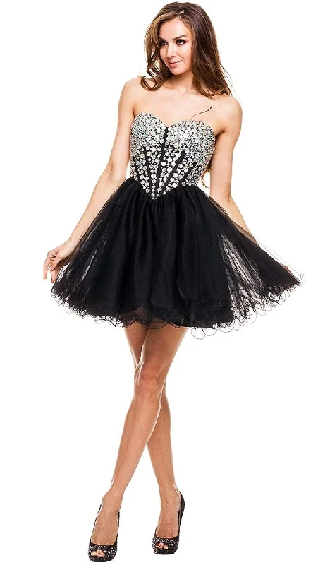 Party Dresses with Sequined Hearts and Satin and Lace Combination for Ladies' Valentine's Day Party RomanceNox Anabel - 6015 Sweetheart Neckline Corset Style Cocktail Dress Party Dresses with Sequined Hearts and Satin and Lace Combination for Ladies' Valentine's Day Party RomanceNox Anabel - 6015 Sweetheart Neckline Corset Style Cocktail Dress