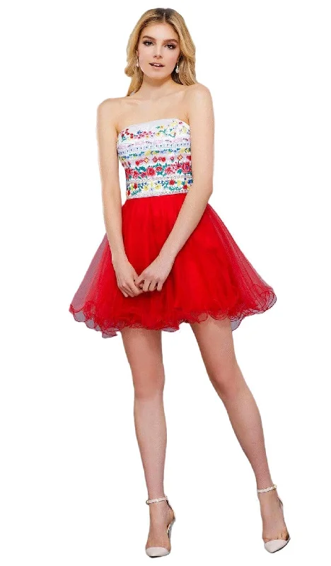 Party Dresses with Sheer Panels and Beaded Trim and Embroidered Paisley Patterns for Ladies' Sultry and Exotic LookNox Anabel - 6249 Embroidered Laced Up Tulle Cocktail Dress Party Dresses with Sheer Panels and Beaded Trim and Embroidered Paisley Patterns for Ladies' Sultry and Exotic LookNox Anabel - 6249 Embroidered Laced Up Tulle Cocktail Dress