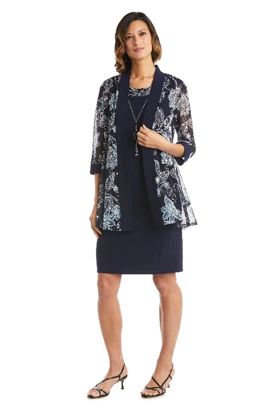 Party Dresses with Sequined Fringe and Tulle Overlay for Ladies' Dazzling and Playful LookR&M Richards 7893 Short Mother Of The Bride Dress Party Dresses with Sequined Fringe and Tulle Overlay for Ladies' Dazzling and Playful LookR&M Richards 7893 Short Mother Of The Bride Dress