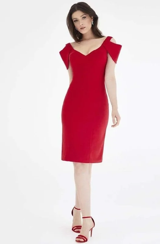 Party Dresses with Beaded Floral Wreath on the Bodice and Tulle Skirt for Ladies' Delicate and Festive LookSaboroma - V-Neck Short Formal Dress 99886 Party Dresses with Beaded Floral Wreath on the Bodice and Tulle Skirt for Ladies' Delicate and Festive LookSaboroma - V-Neck Short Formal Dress 99886