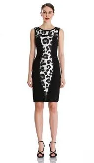 Polka Dot Party Dresses with Bow Accents for Ladies' Playful LookTheia - 882057 Sleeveless Animal Print Ponte Sheath Dress Polka Dot Party Dresses with Bow Accents for Ladies' Playful LookTheia - 882057 Sleeveless Animal Print Ponte Sheath Dress